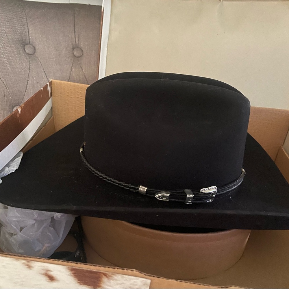 Resistol XXX Genuine Fur Felt Cowboy Hat Excellent Condition Size 7 1/4 L Unisex